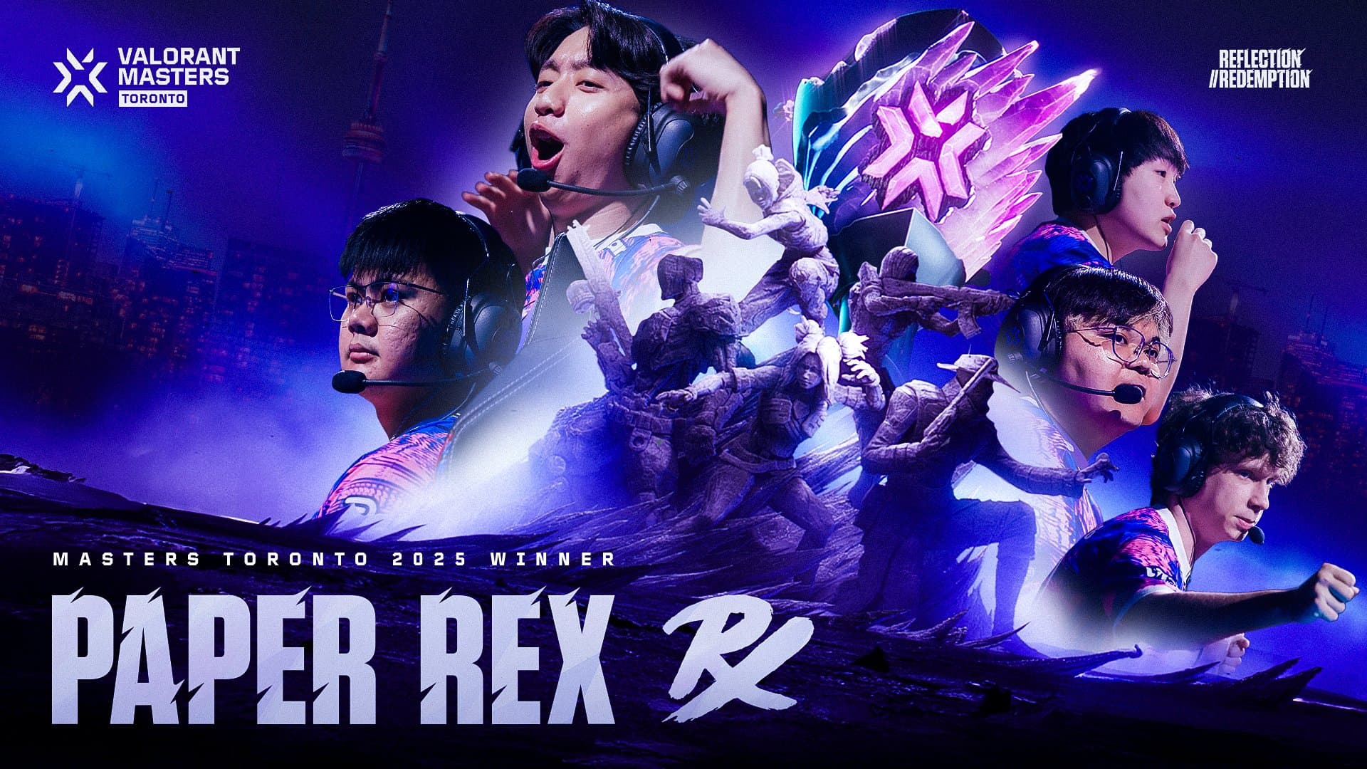 1920x1080 Paper Rex crowned Champions at VALORANT Masters Toronto. VALORANT Esports News