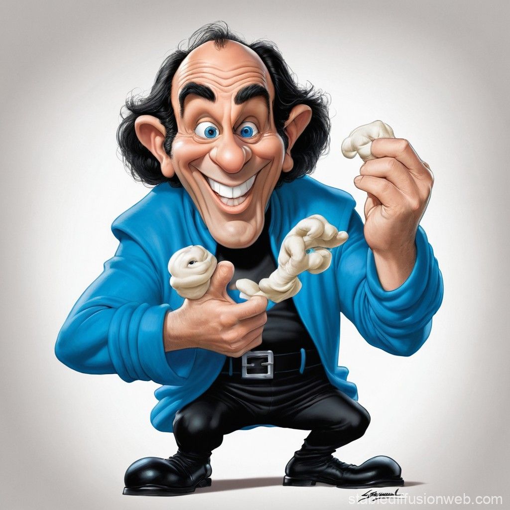 1024x1024 Gargamel Holding a Smurf. Stable Diffusion Online