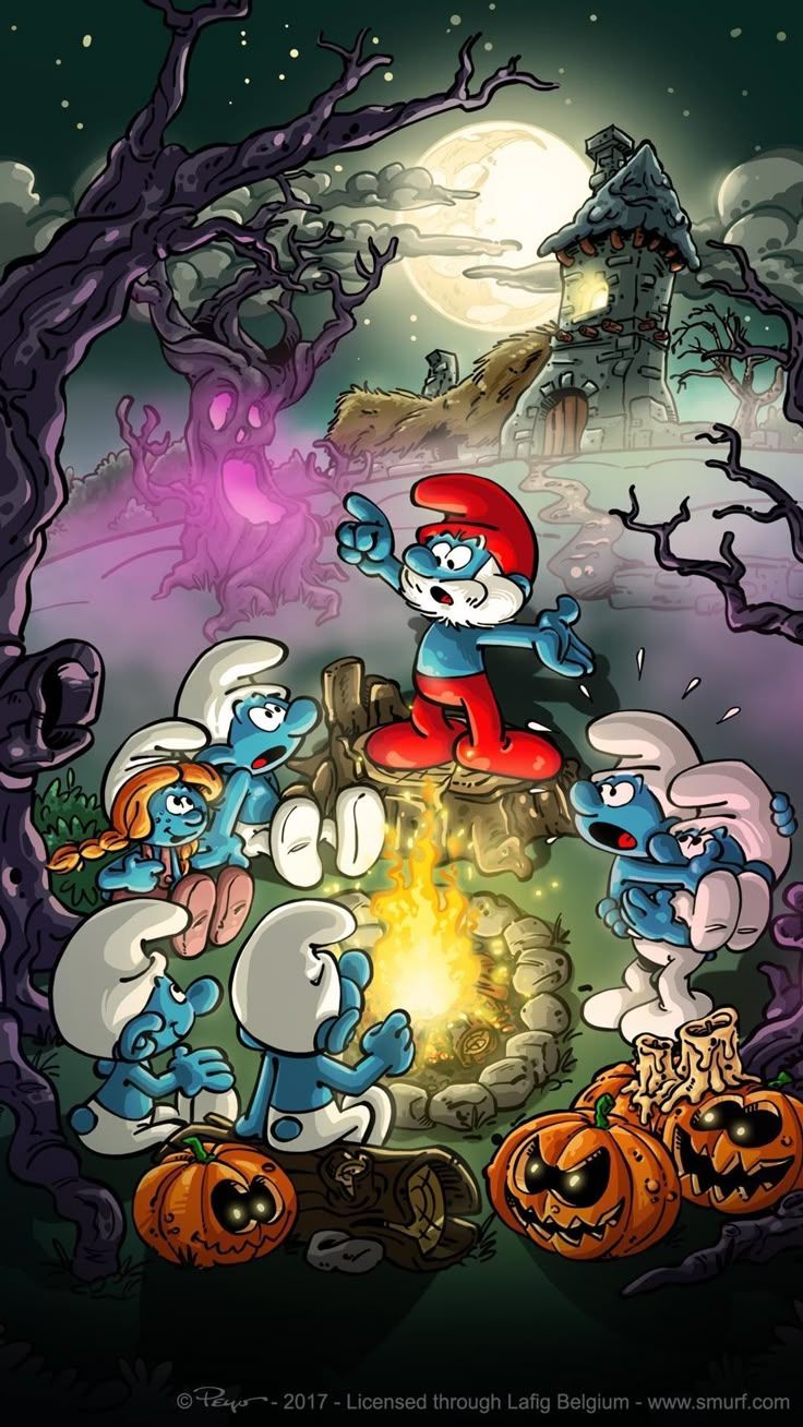 736x1308 Gargamel Transports Smurfs to 2024!. Dibujos de miki, Personajes de los pitufos, Caricaturas de halloween
