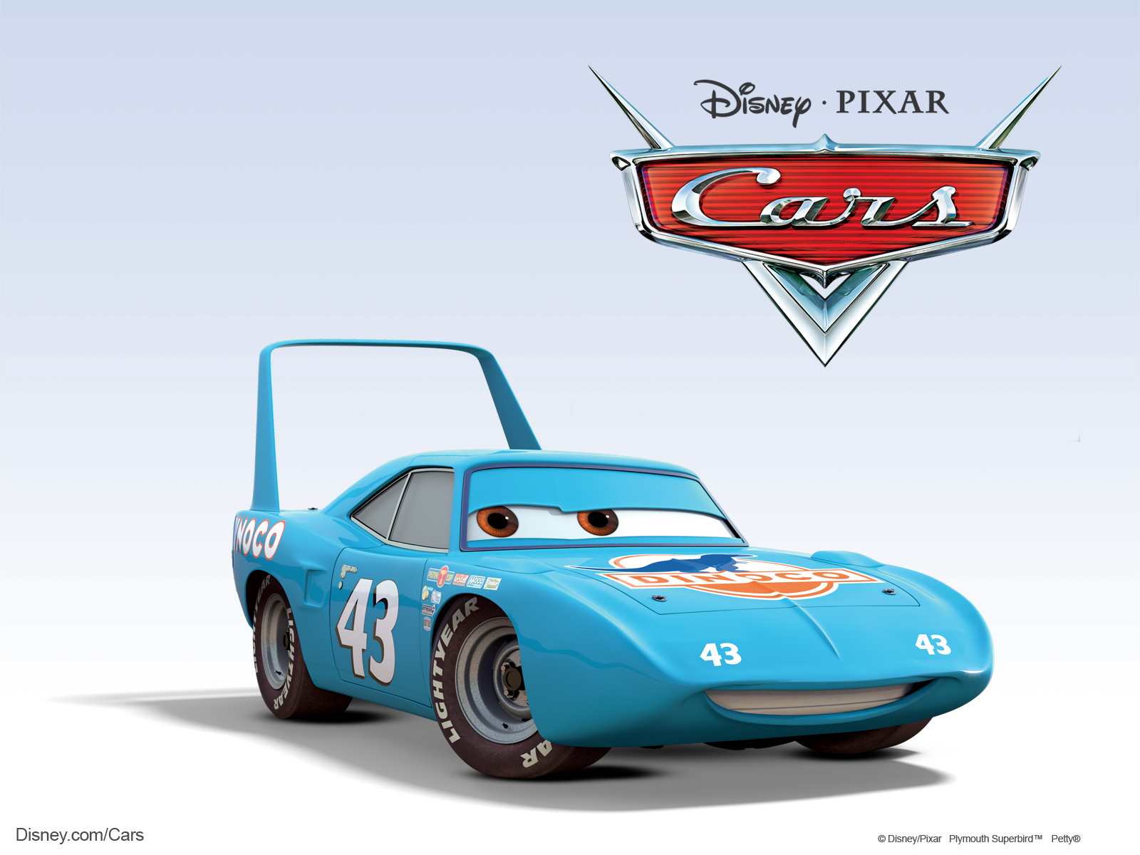 1600x1200 King The Race Car From Disney Pixar Movie Cars Desktop Wallpaper
