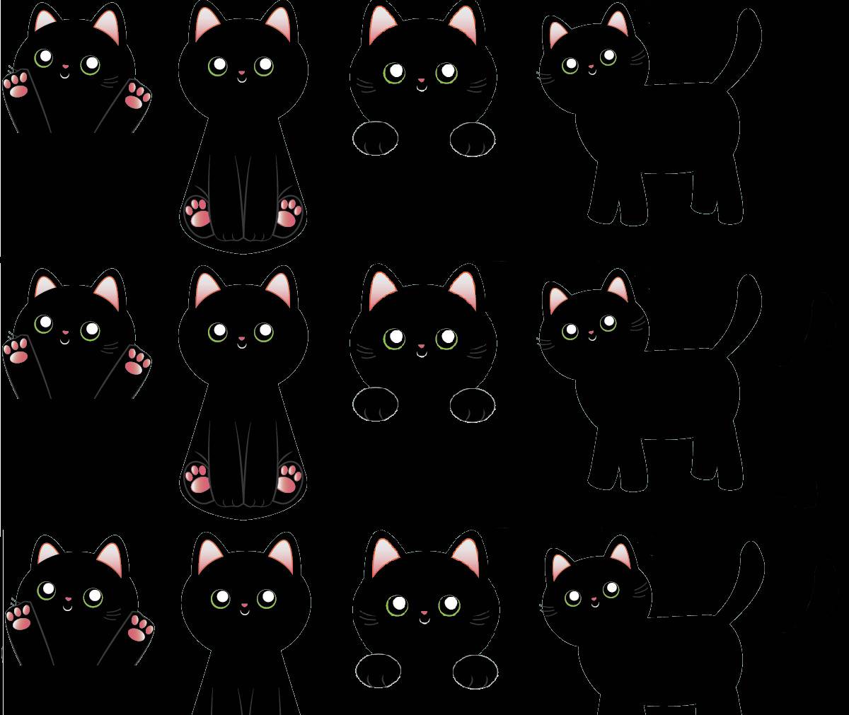 Kawaii Black Cat Wallpapers - Top Free Kawaii Black Cat Backgrounds