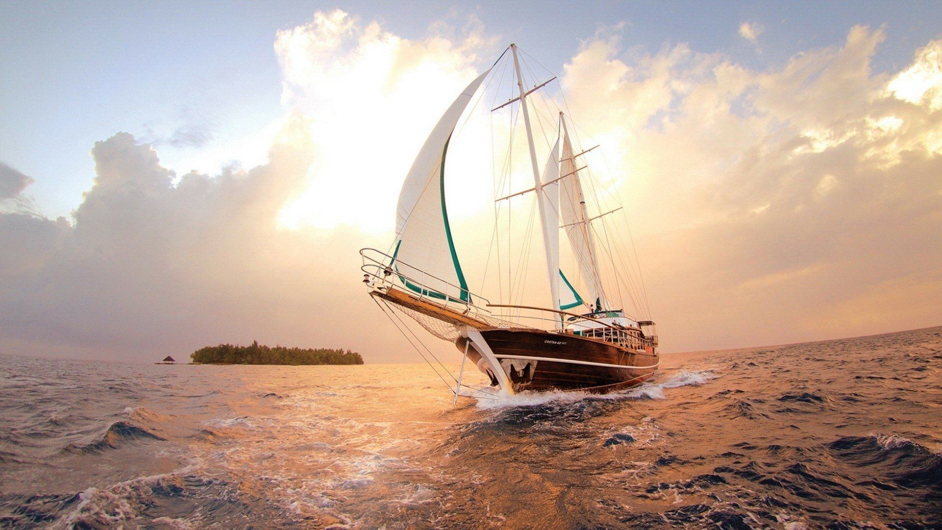 1920x1080 Sailing Serenity: HD Yacht Adventure on the Open Seax1080
