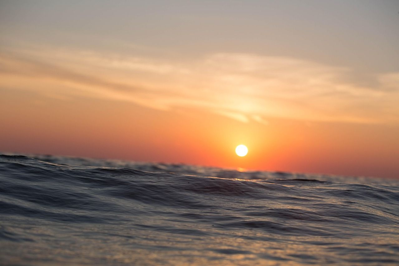 1280x853 Sunset Ocean Sea Open