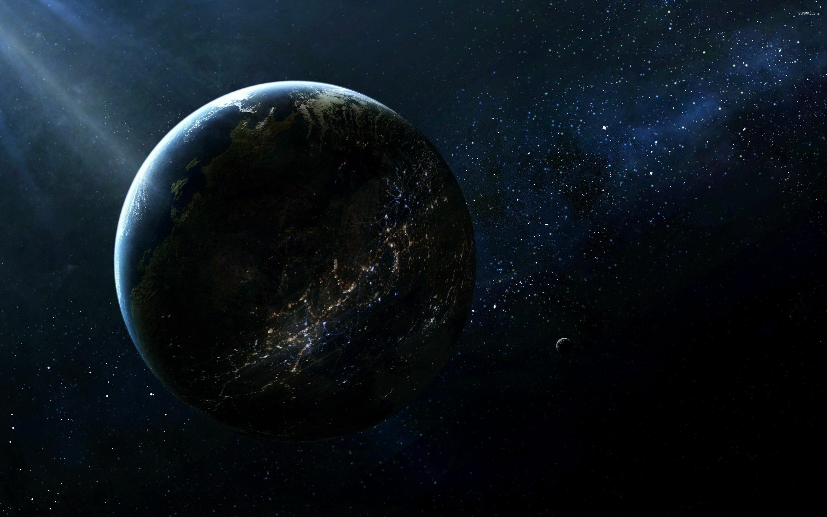 2880x1800 Earth at Night Wallpaper