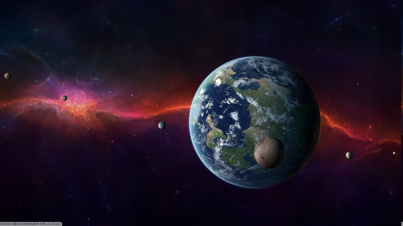 1366x768 space, Earth Wallpaper HD / Desktop and Mobile Background