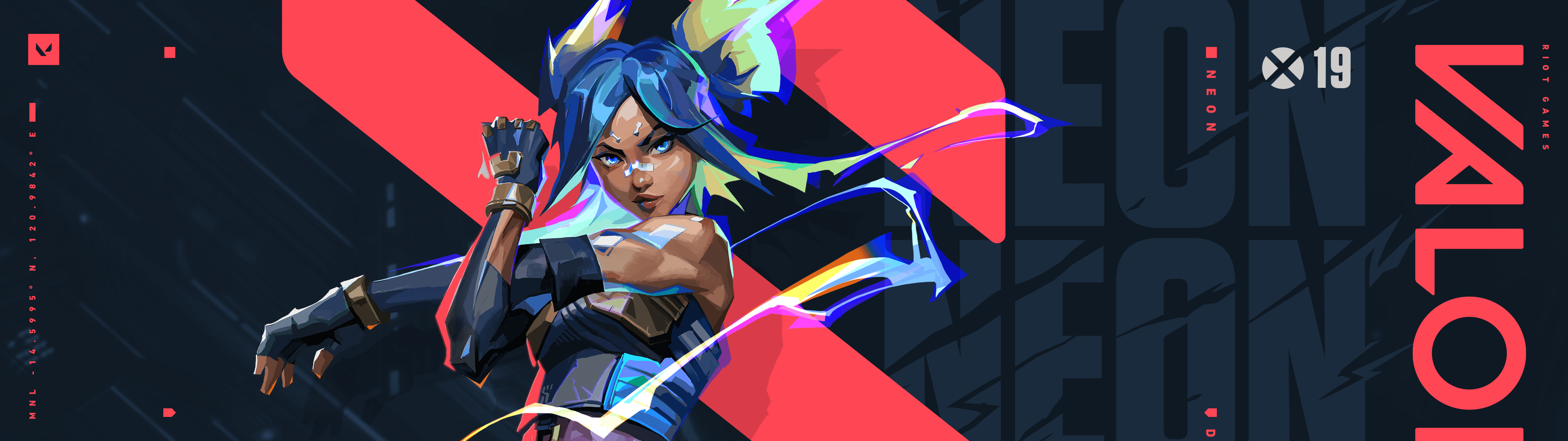 3840x1080 Valorant Wallpaper 4K, Neon