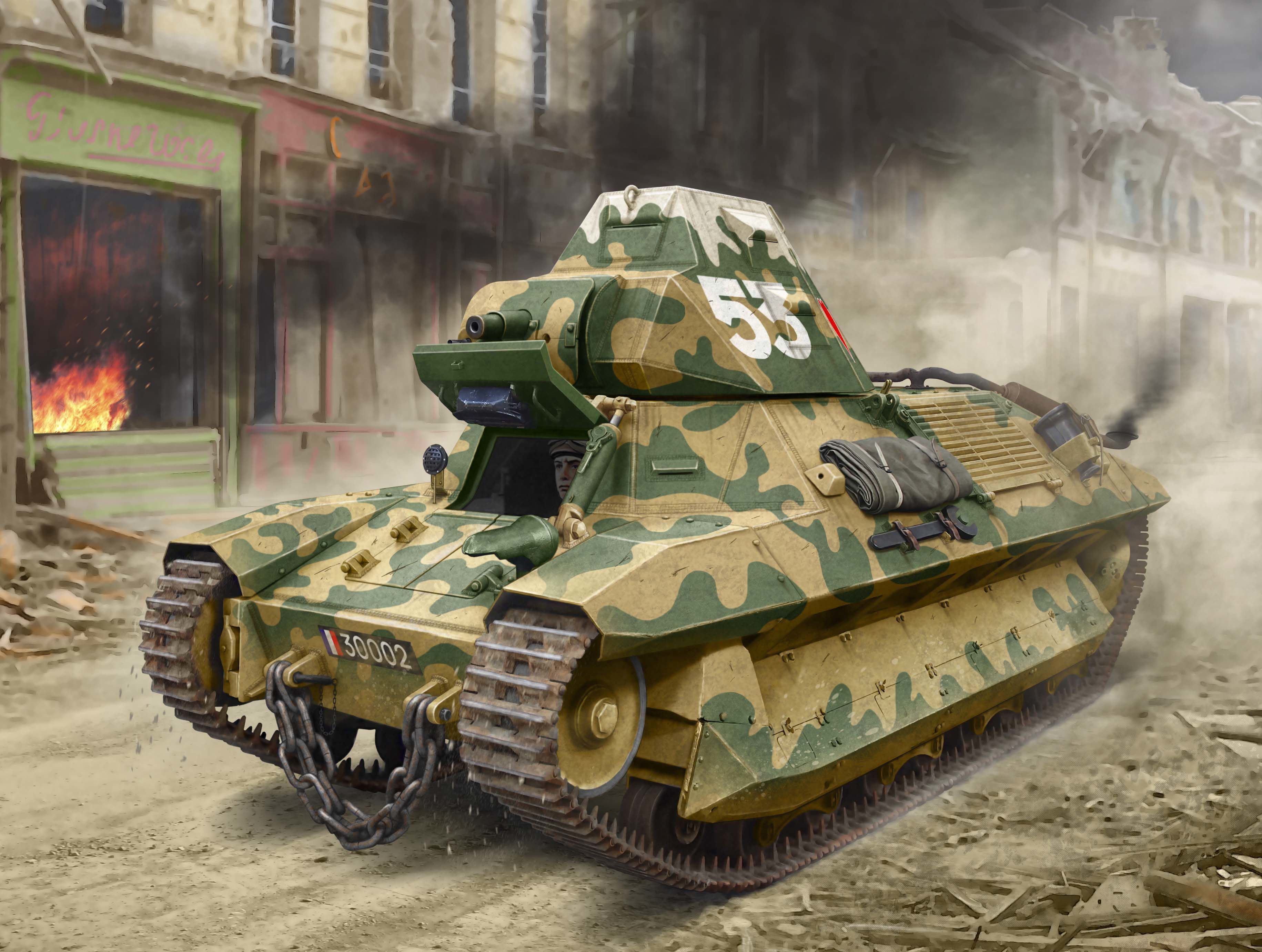 3661x2761 Wallpaper France, armor, light tank, FCM 36 for mobile and desktop, section оружие, resolution 3661x2761