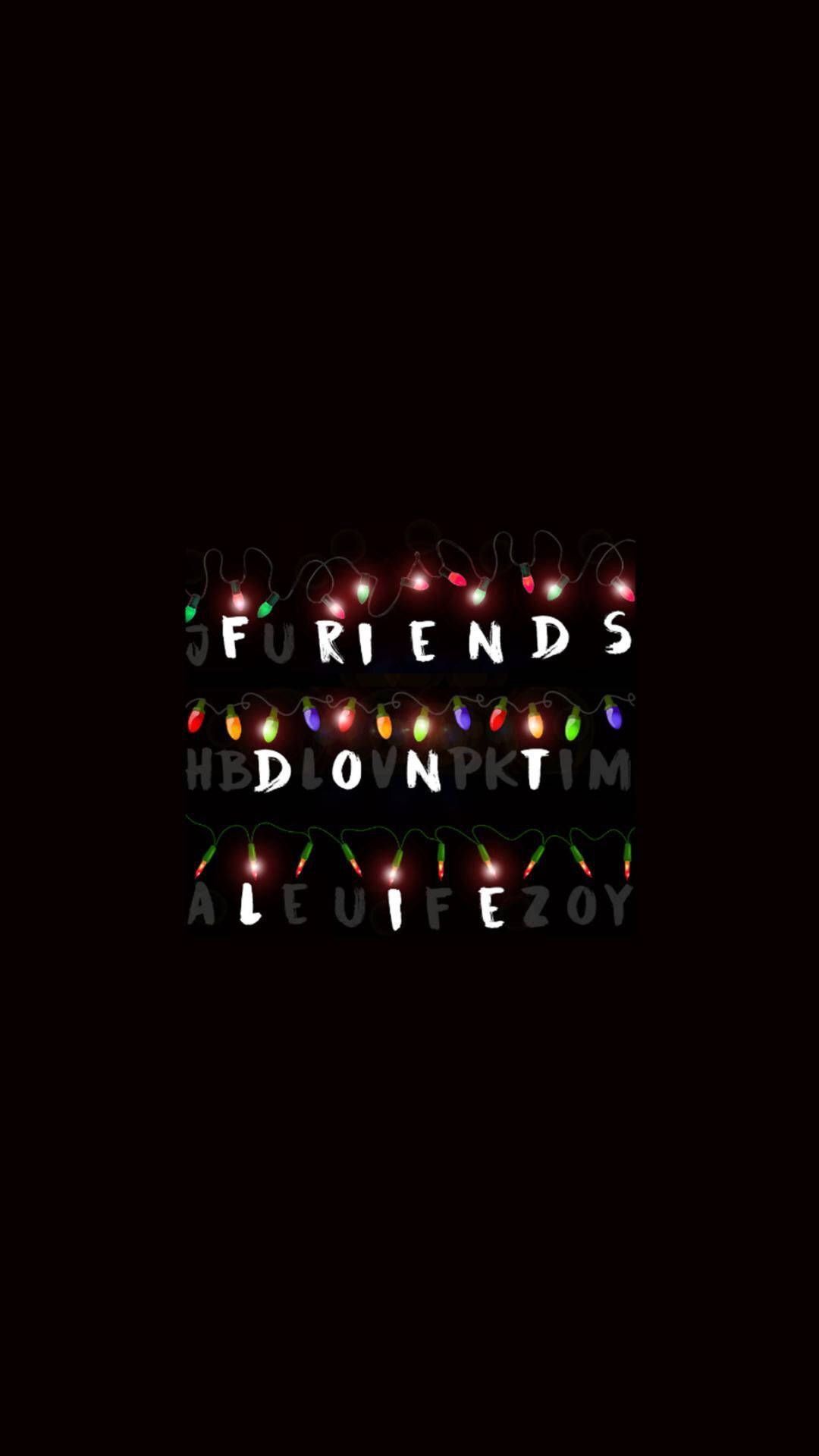 1080x1920 Download Stranger Things IPhone Christmas Lights Wallpaper