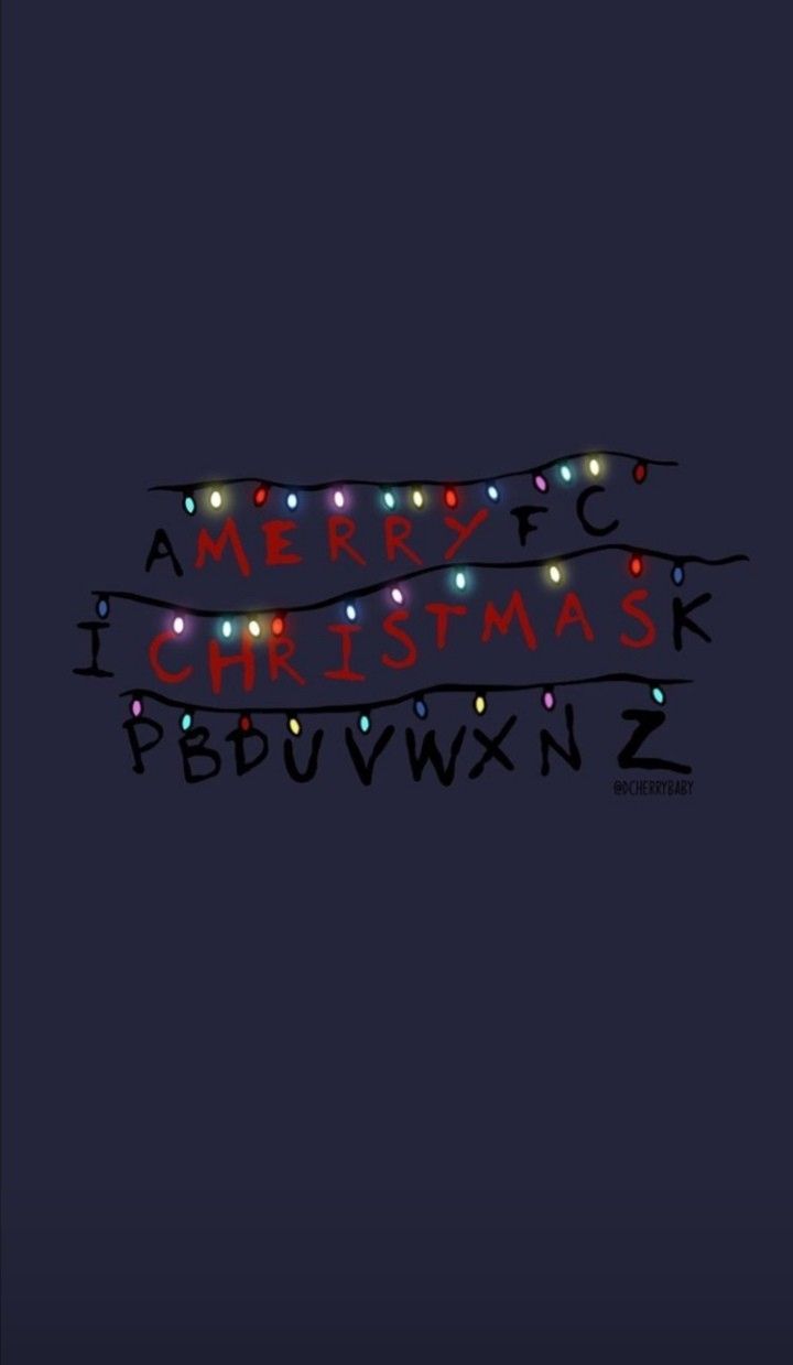 720x1239 Merry Christmas Lights Wallpaper. Christmas wallpaper max, Stranger things christmas wallpaper, Wallpaper iphone christmas