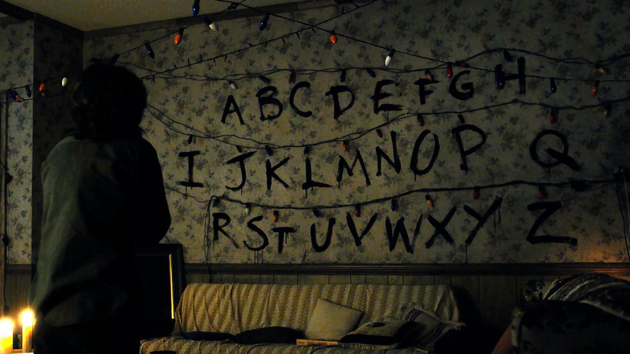 1280x720 Stranger Things Wall. Create your own custom message