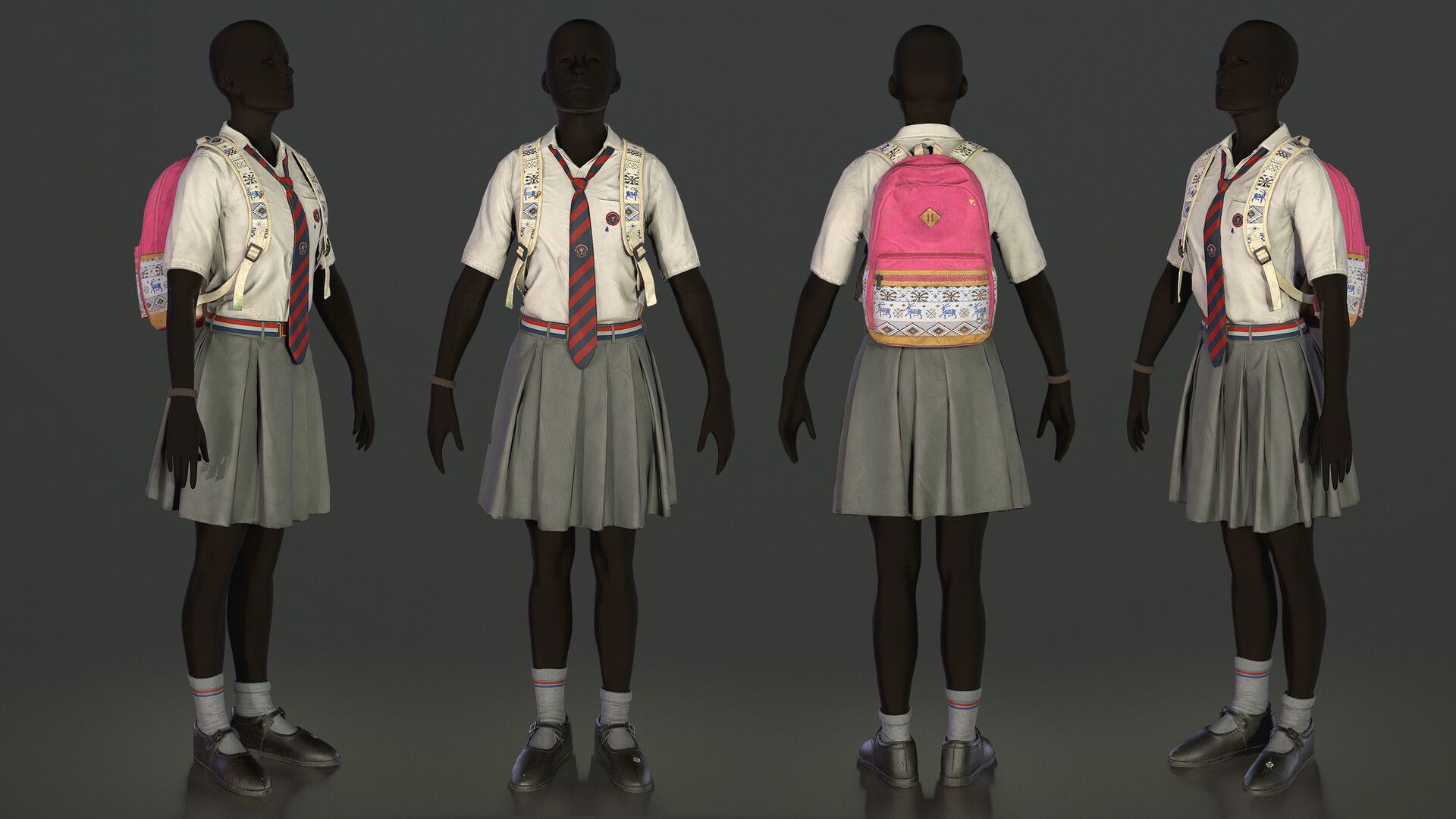 1920x1080 Kartik Sharma School Girl Uniform