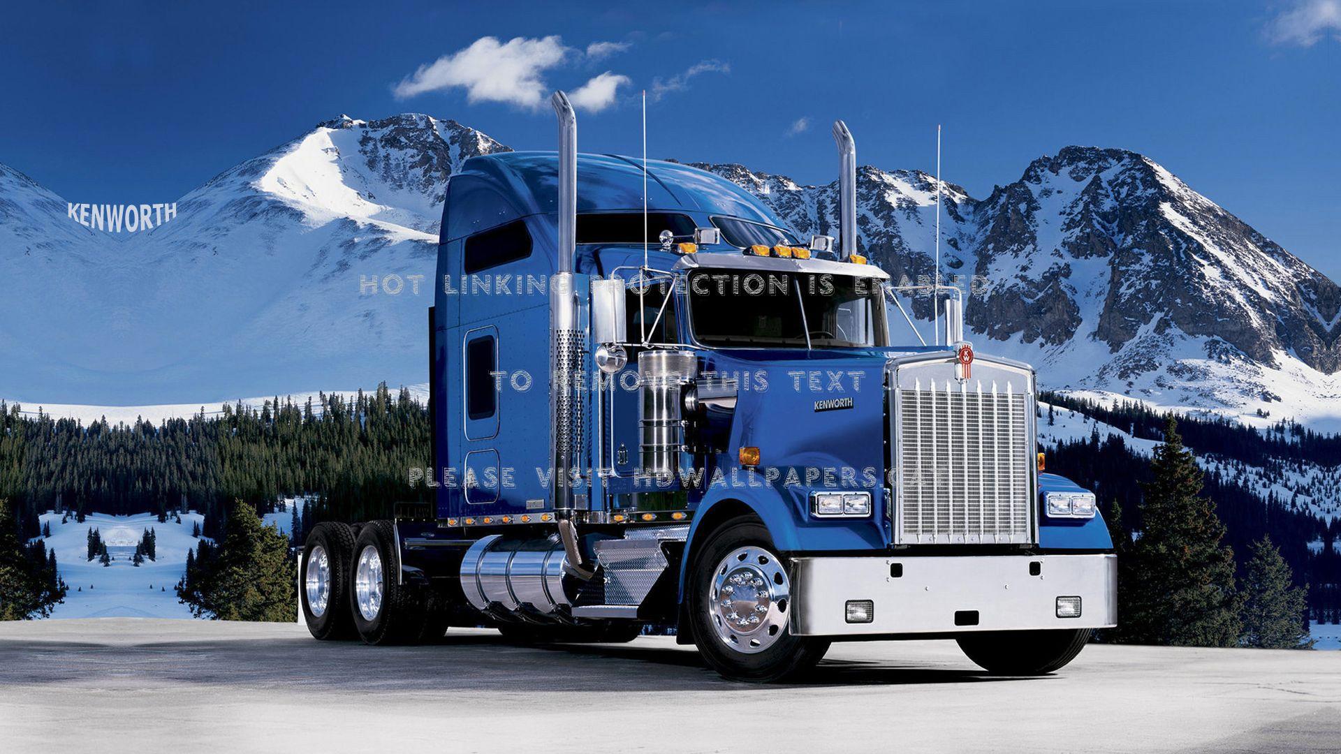 1920x1080 kenworth semi rig truck cars