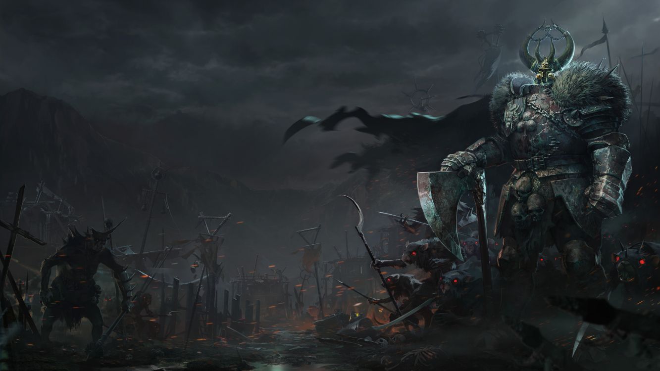 1333x750 Wallpaper Warhammer Vermintide Warhammer End Times, Total War Warhammer II, Warhammer, pc Game, Background Free Image