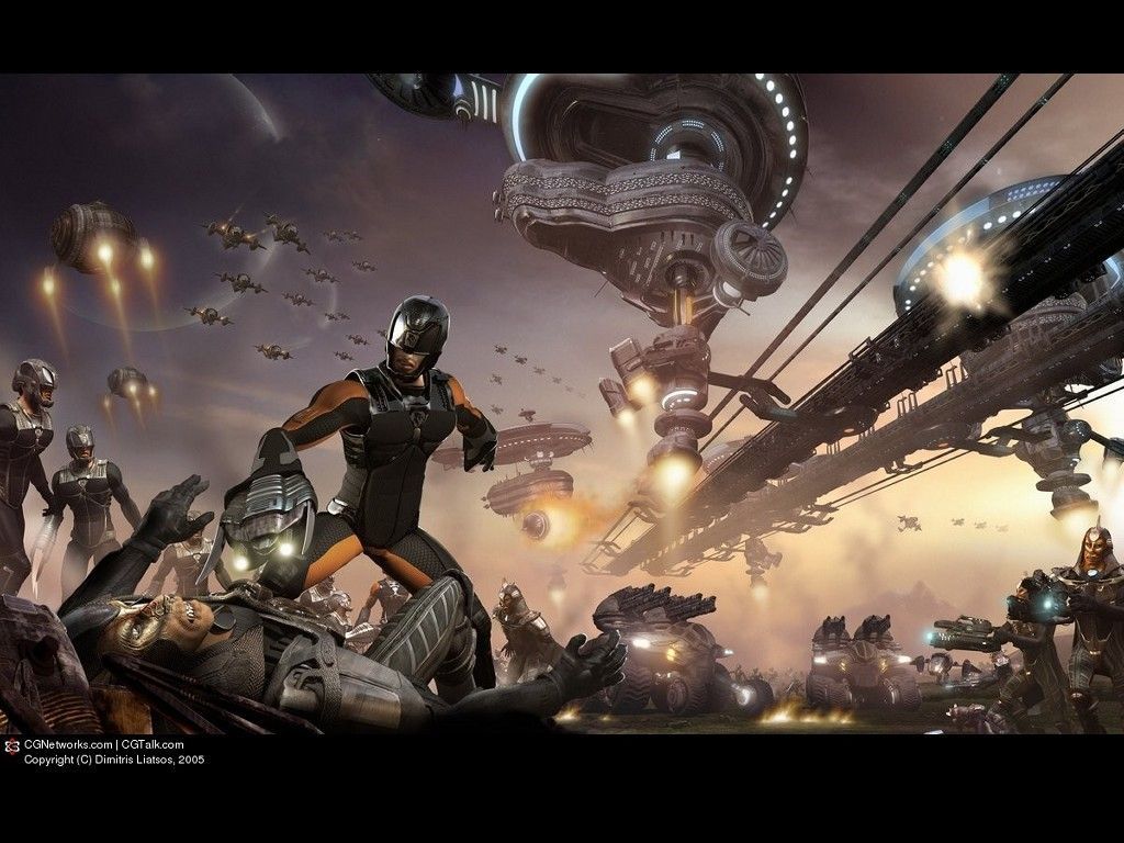 1024x768 Space Opera Wallpaper
