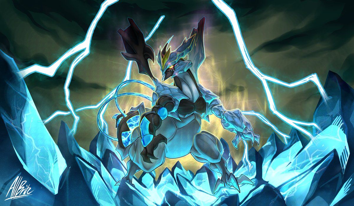 1200x700 All._.Brite employment on X: Black Kyurem #Pokemon #art / X