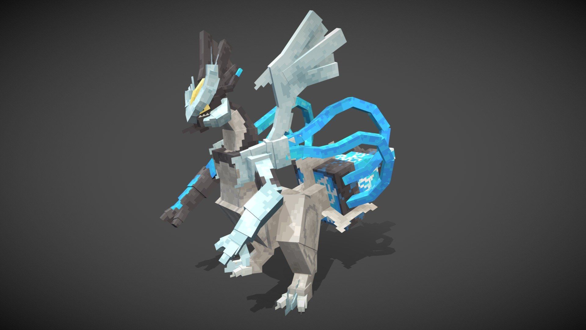 1920x1080 Kyurem black Cobblemon Style model by AGA_0 [bbfd826]