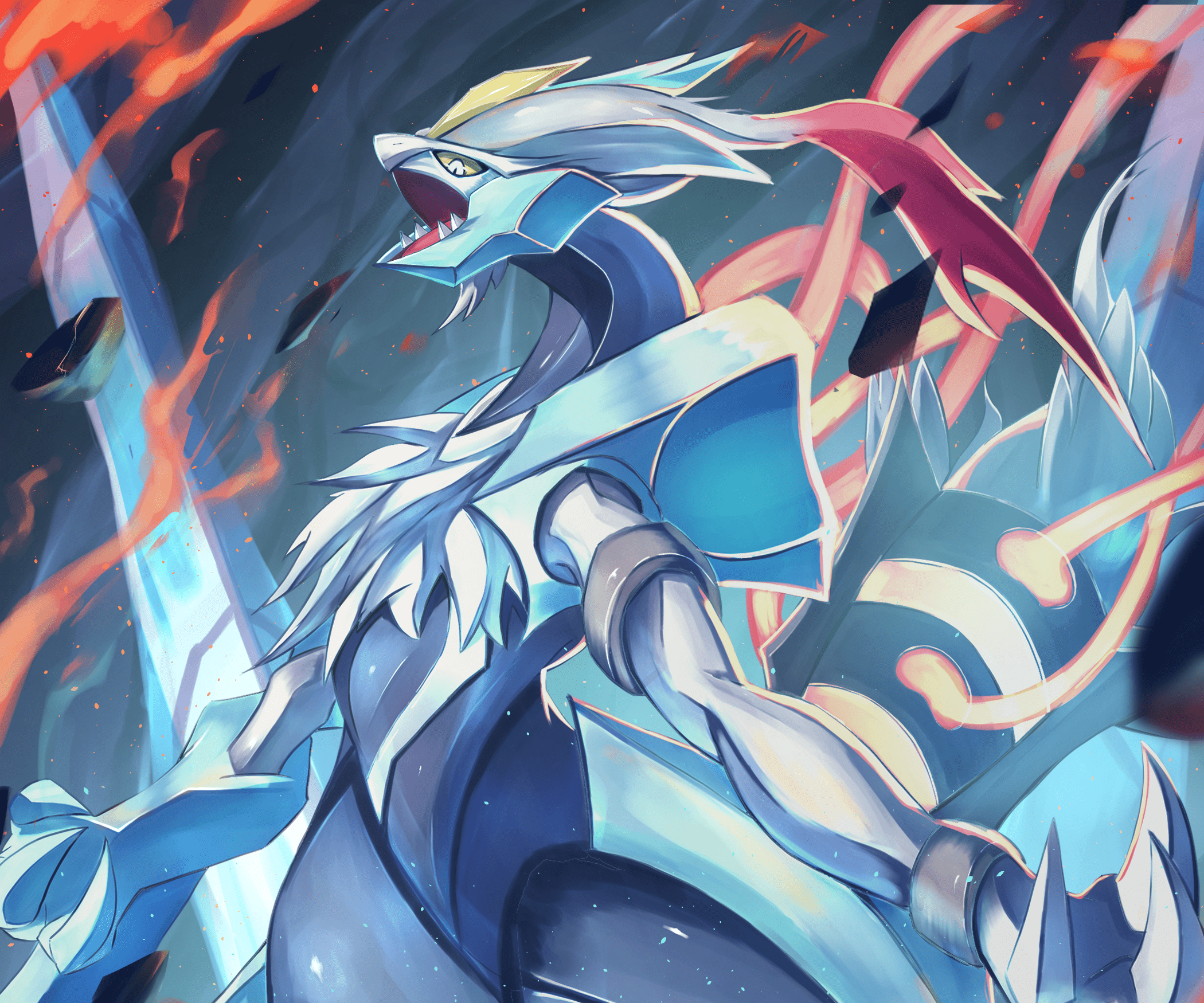 2100x1750 Epic HD Kyurem White Pokémon Wallpaper