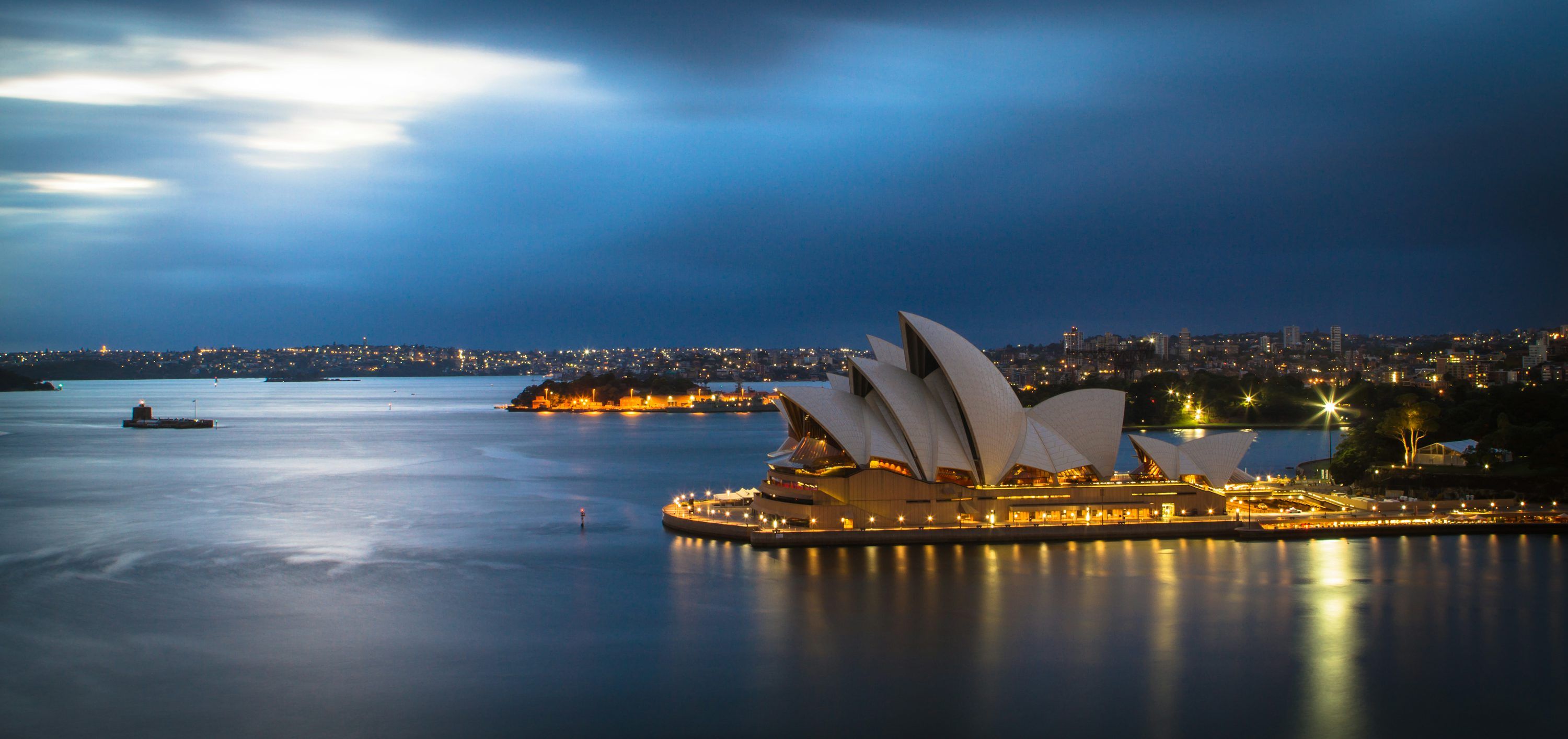 3000x1415 Sydney Night Picture. Download Free Image