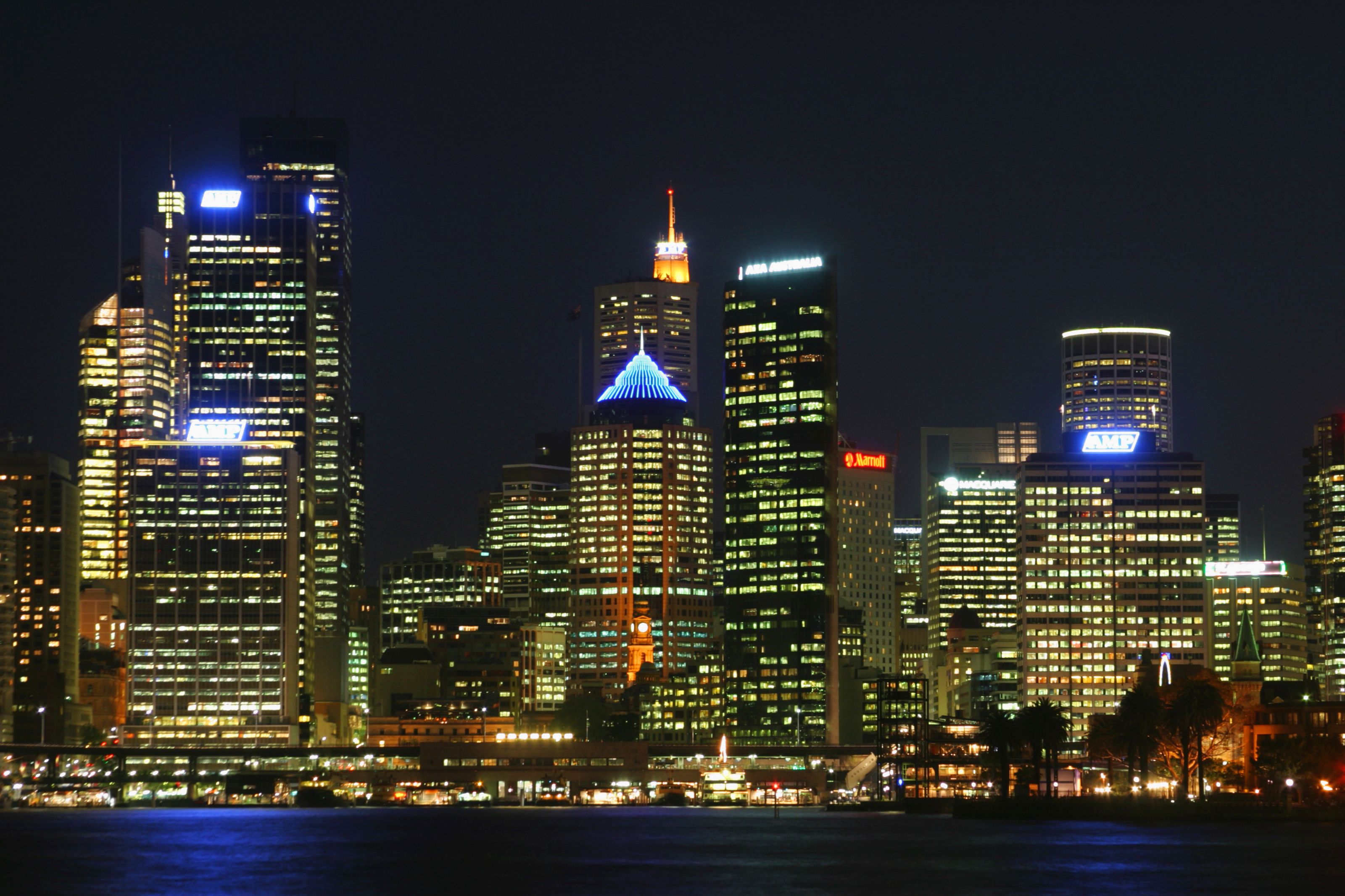 3200x2133 Sydney At Night Wall Mural