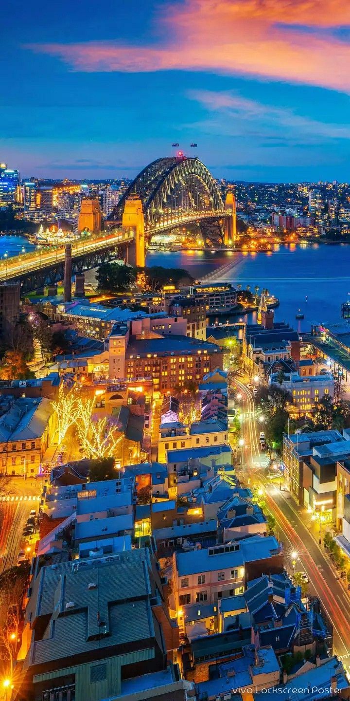720x1440 Map of Port Jackson, Sydney. Sydney night view wallpaper, Sydney australia wallpaper hd, Sydney night view photo