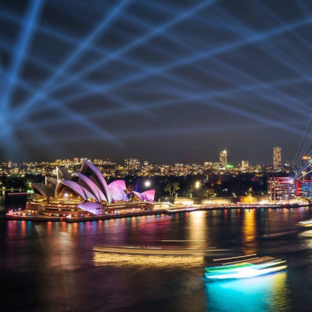 1080x1080 A trip to Sydney, Australia, the night view of the Opera House I encountered for the first time. Trip.com Sydney