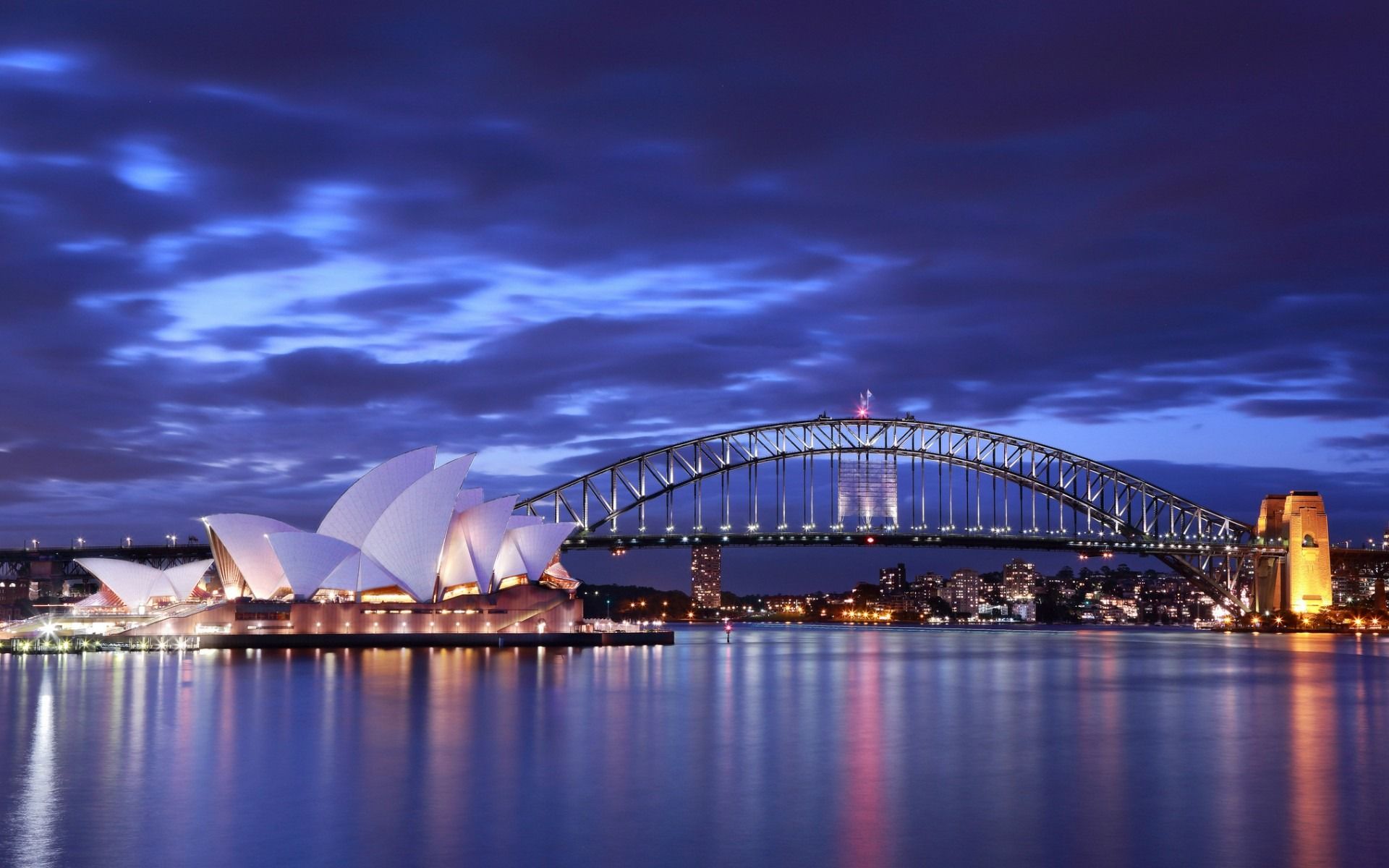 1920x1200 Sydney Night City Photography HD Wallpaper