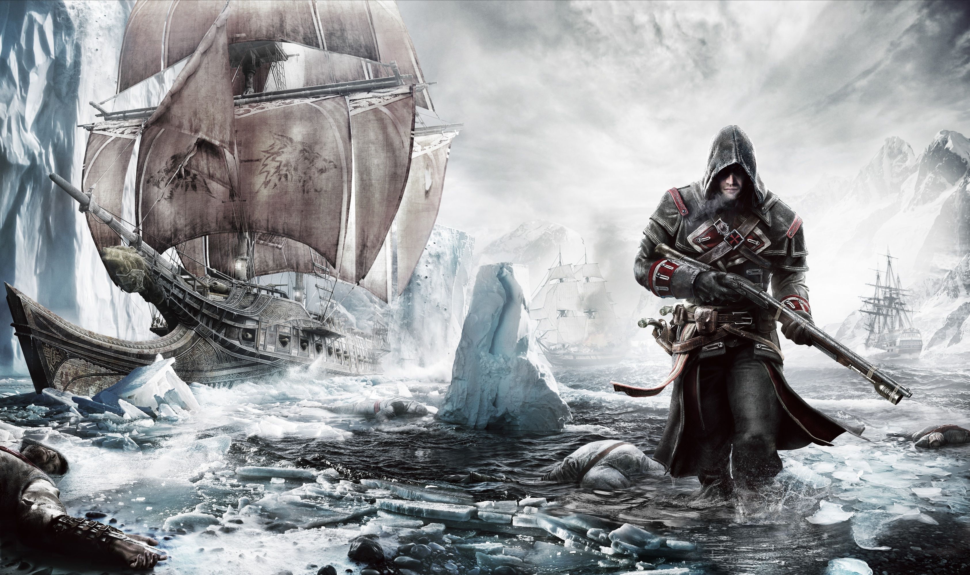 3371x2000 Wallpaper game, Ubisoft, Shay Patrick Cormac, Assassin's Creed: Rogue for mobile and desktop, section игры, resolution 3371x2000