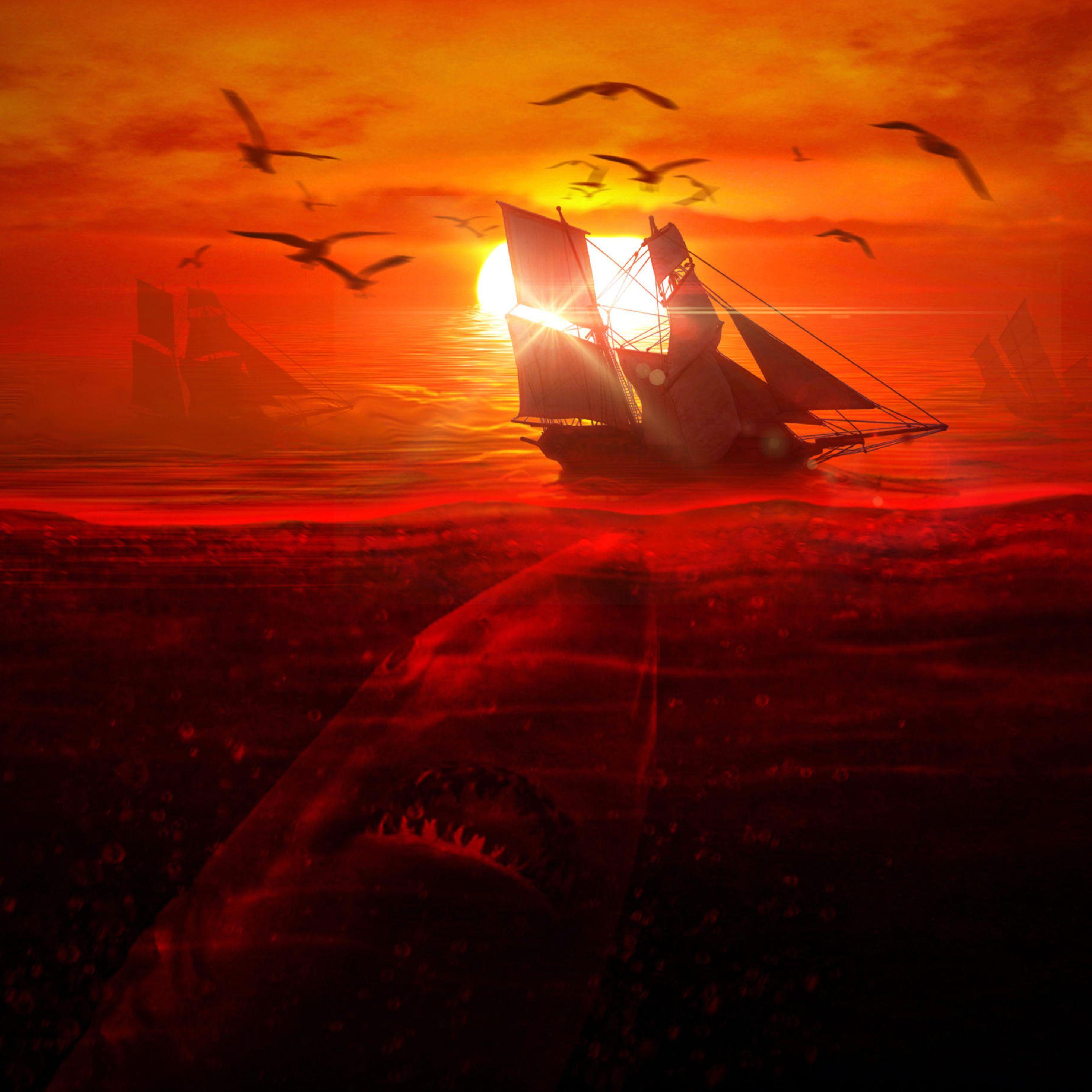 2932x2932 Bloody Sea 4k iPad Pro Retina Display HD 4k Wallpaper, Image, Background, Photo and Picture