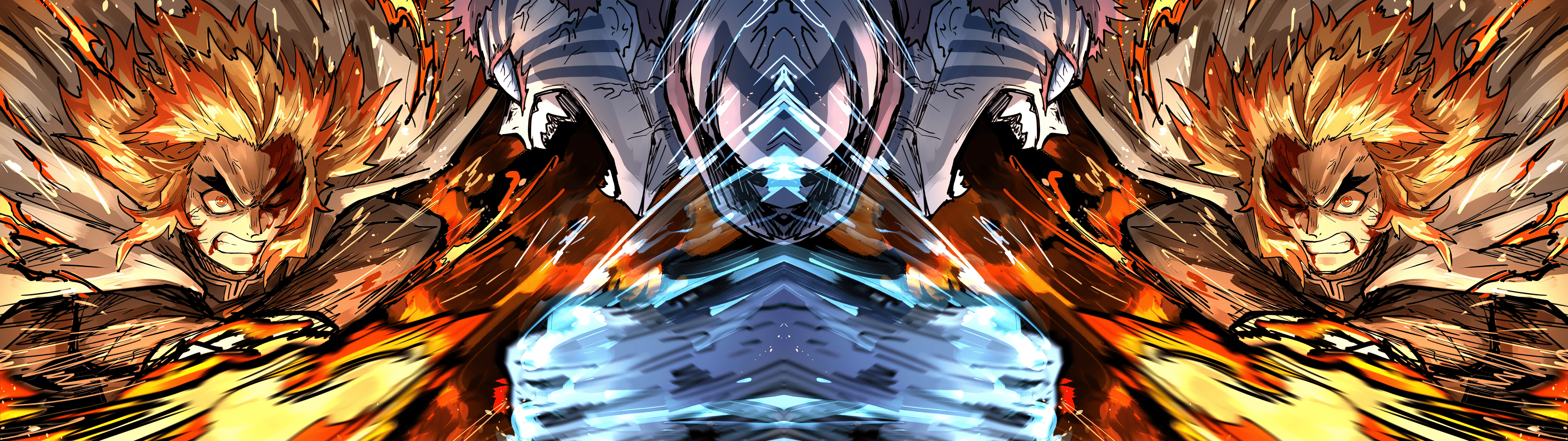 5120x1440 Demon Slayer Ultrawide Wallpaper