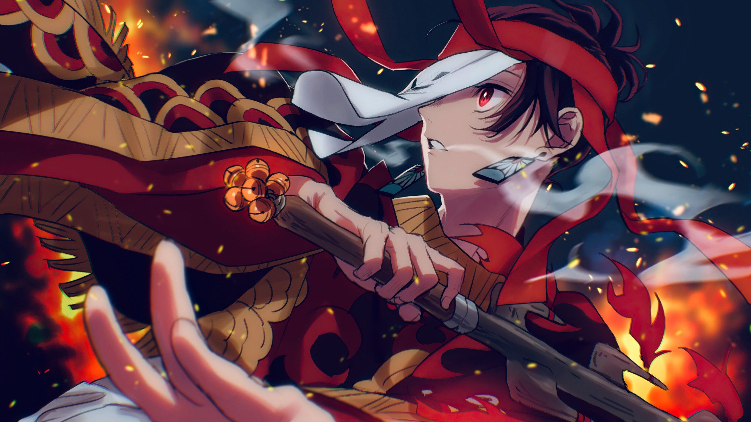 2560x1440 Anime Demon Slayer Desktop Widescreen Wallpaper 105414