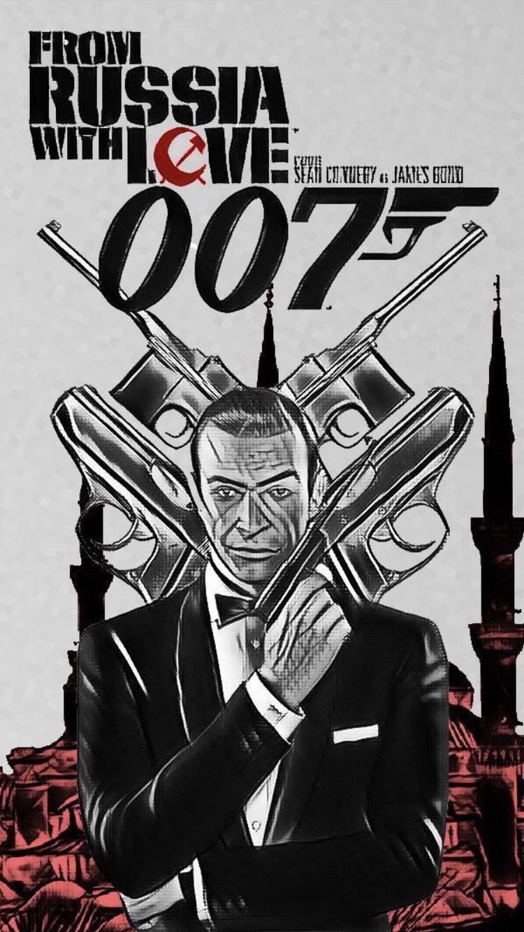 750x1334 A Wallpaper Poster For “From Russia With Love”