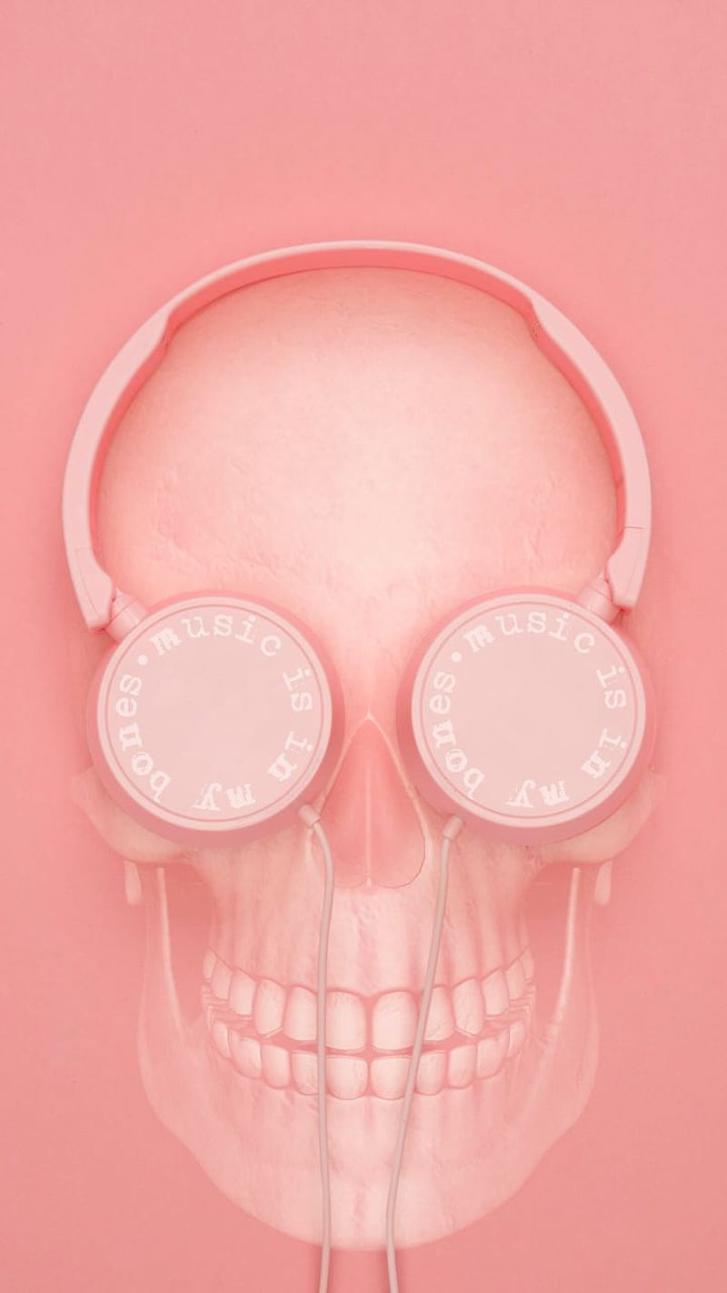 800x1422 Pink skull, pink things, pinkskull, HD phone wallpaper
