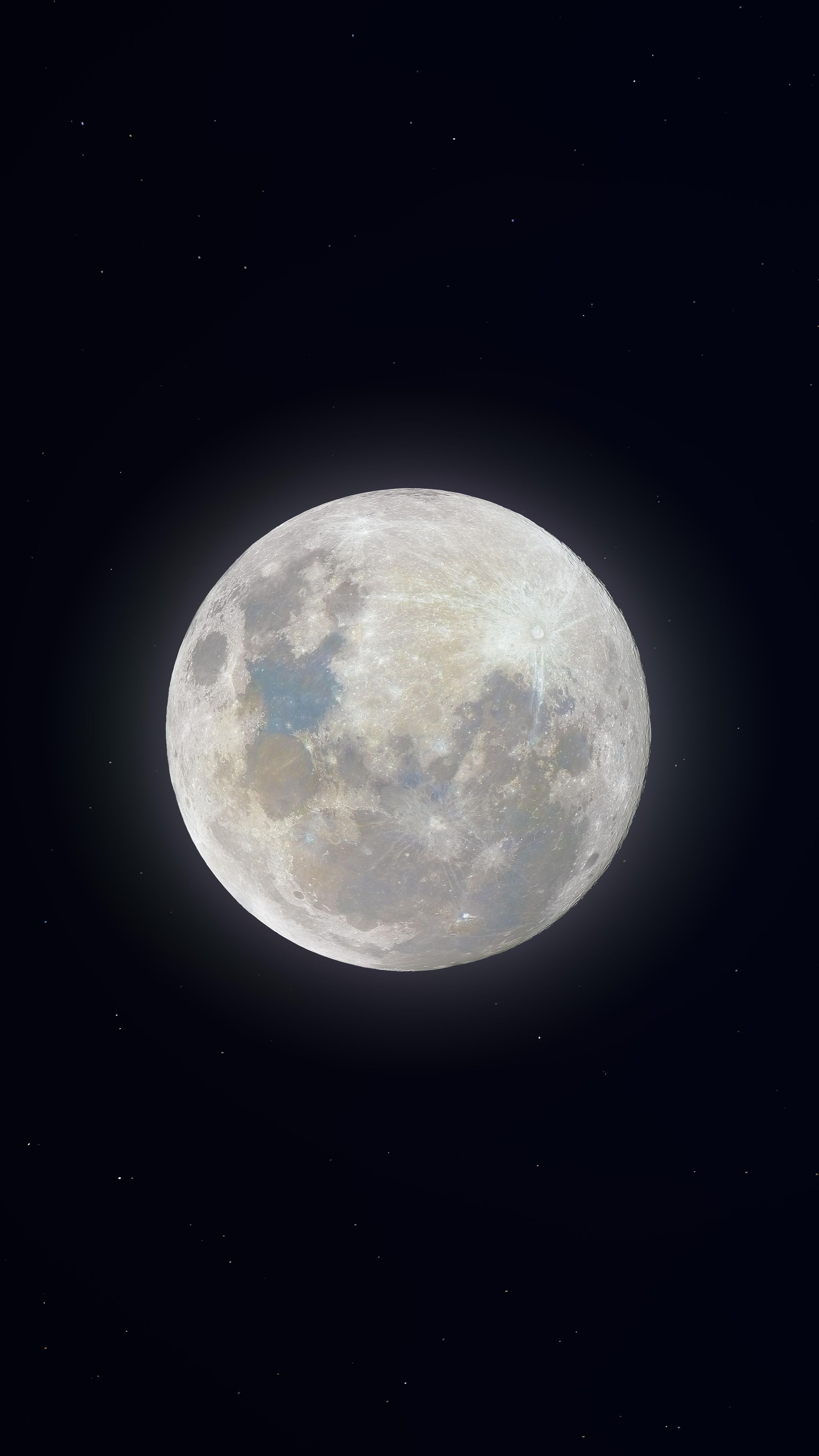 2160x3840 Super Snow Moon Wallpaper 4K, 8K, Full moon, Night, Glowing, 5K