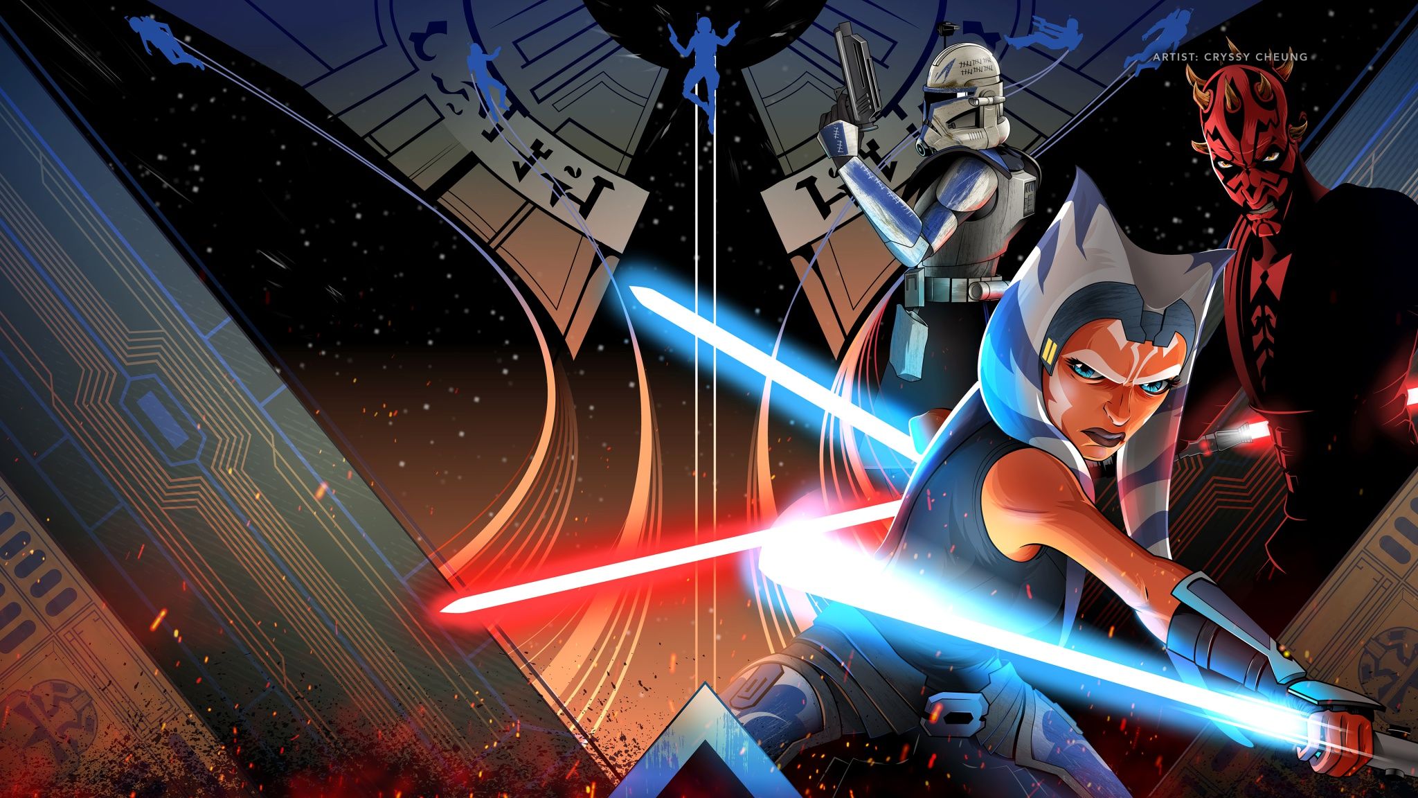 2048x1152 Wallpaper Star Wars, star wars, Disney, art, they say, Rex, Season the clone wars for mobile and desktop, section фильмы, resolution 2048x1152