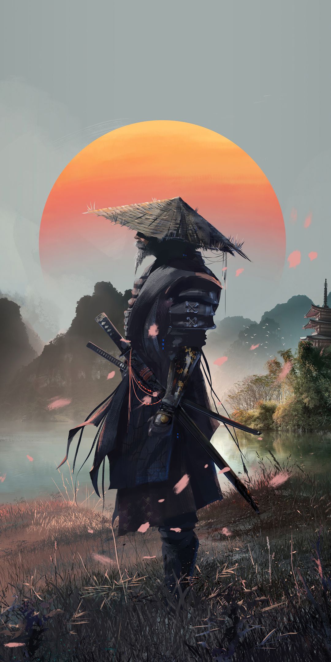 1080x2160 Lone Warrior Wallpaper