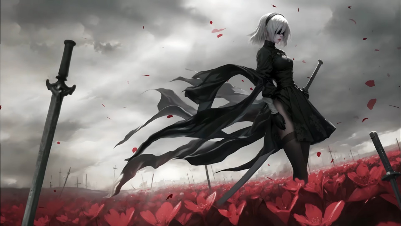 1280x720 Lone Knight at Sunset Live Wallpaper for Mac
