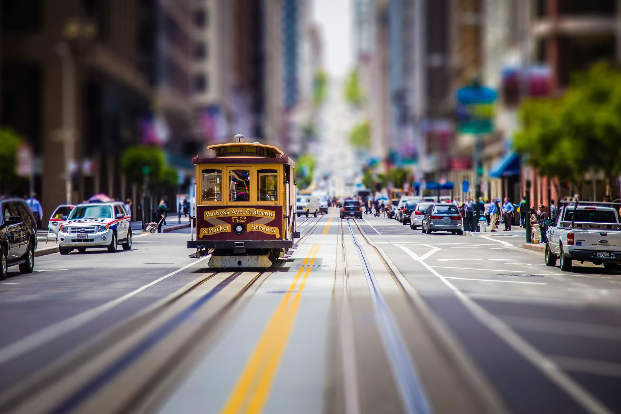 2048x1365 street, Car, Road, Tilt Shift, Cityscape, San Francisco Wallpaper HD / Desktop and Mobile Background