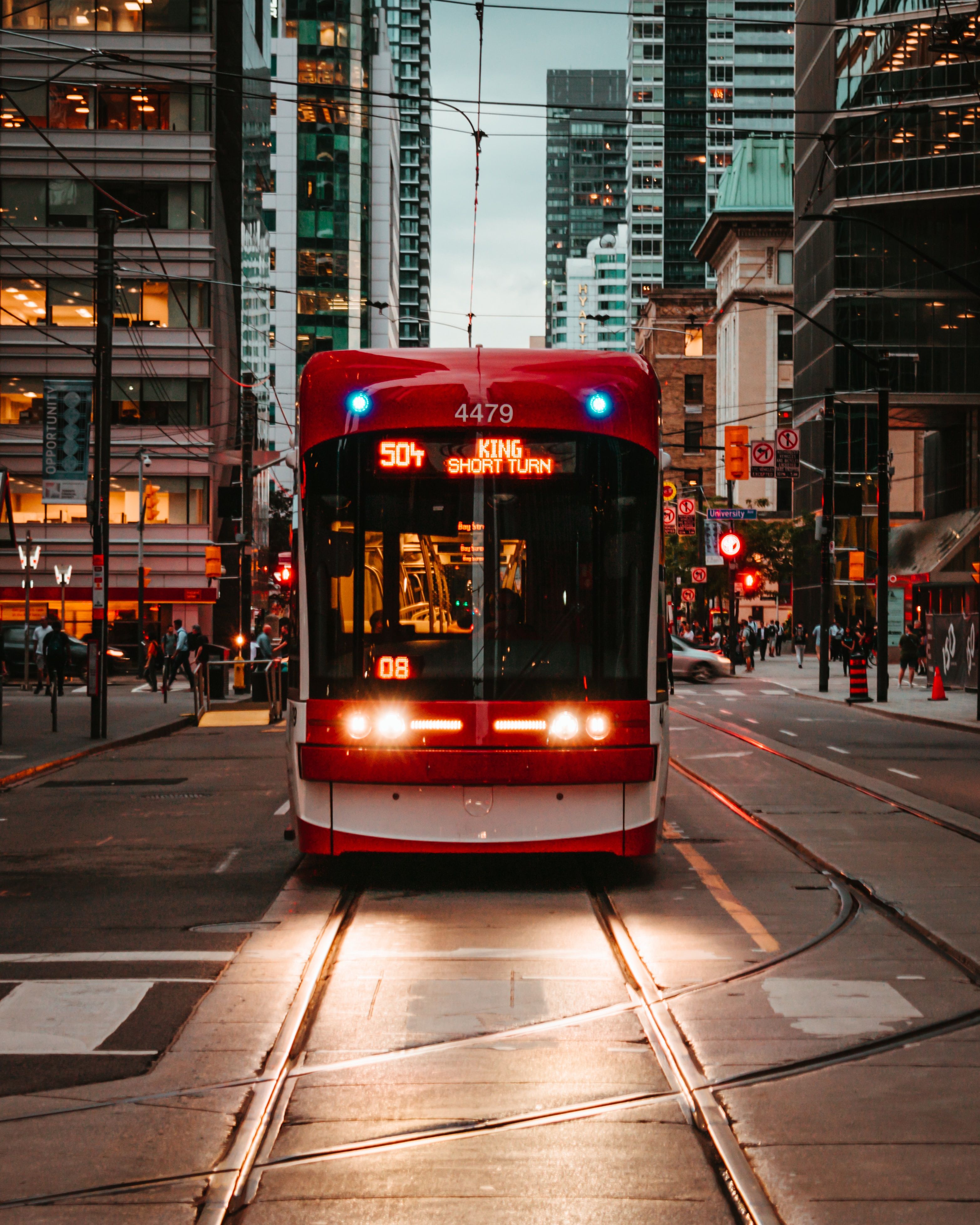3131x3914 Wallpaper Red and White Tram on Road During Daytime, Background Free Image