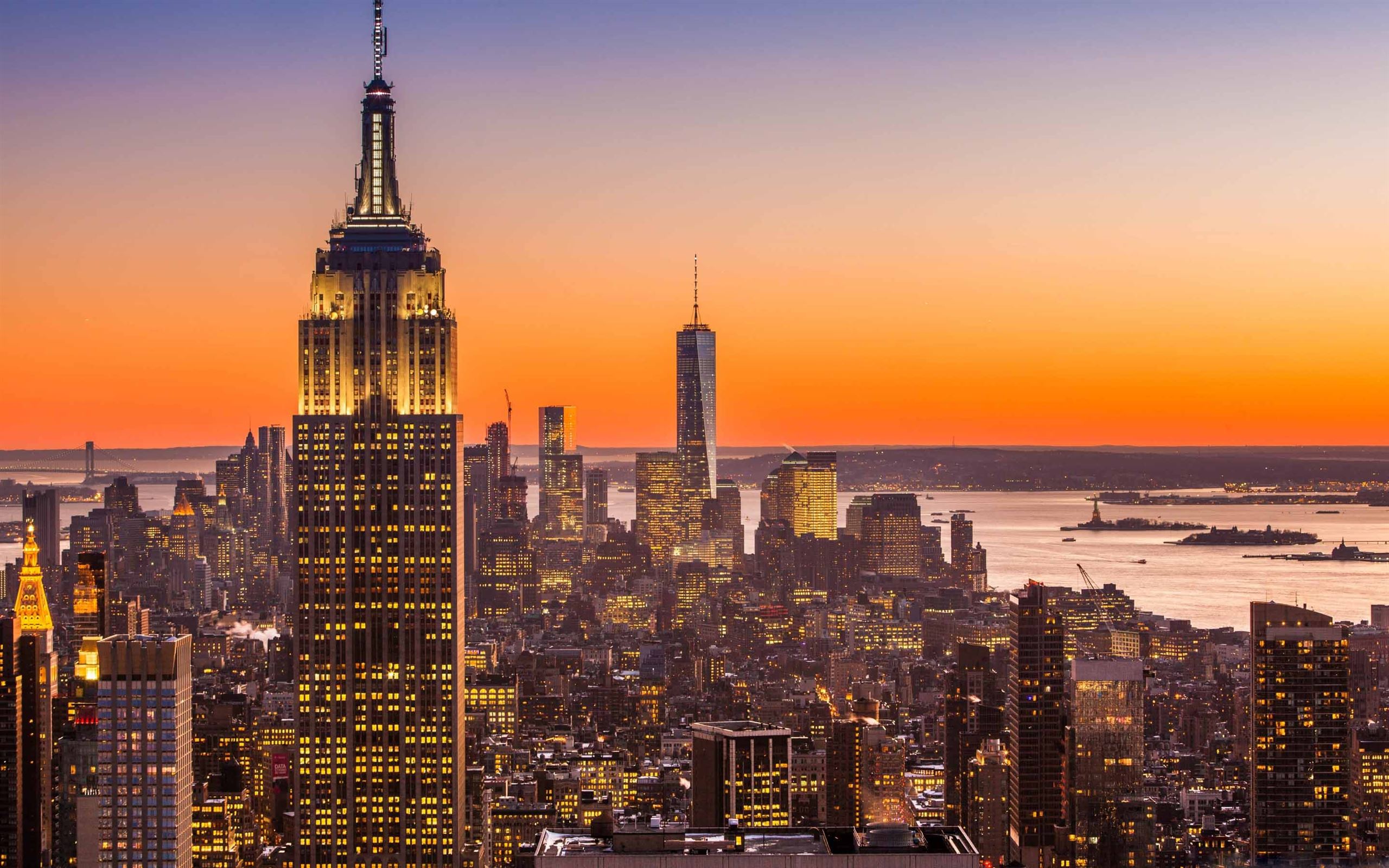 2560x1600 New York City Aerial View MacBook Air Wallpaper Download