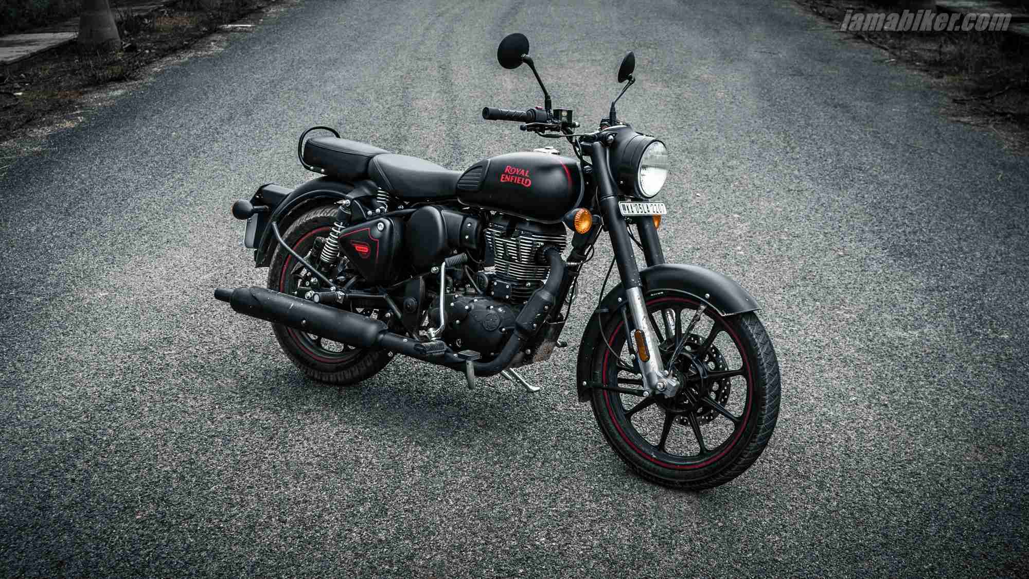 2000x1125 Royal Enfield Classic 350 BS6 Stealth Black HD wallpaper. Automotive and Technology and Reviews
