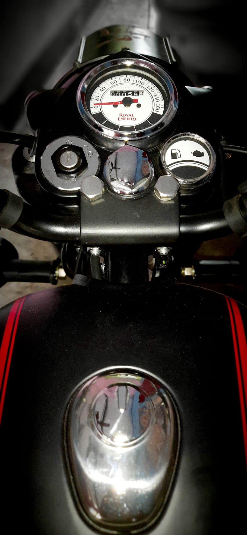 800x1732 Royal Enfield, black, classic, enfield, royal, royal enfield, stealth black, HD phone wallpaper