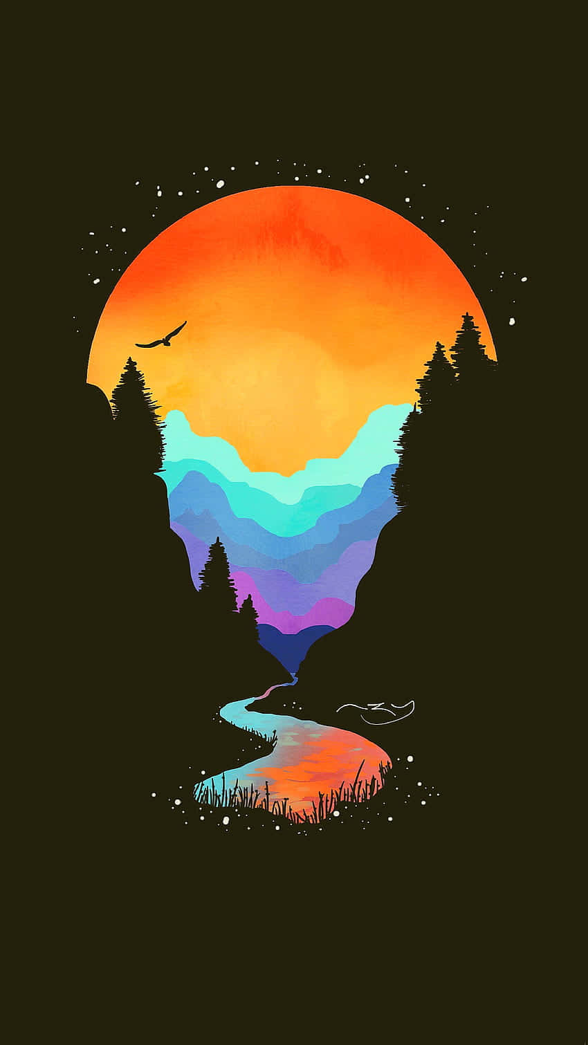 850x1511 Download Amoled S Shadow Of Forest Wallpaper