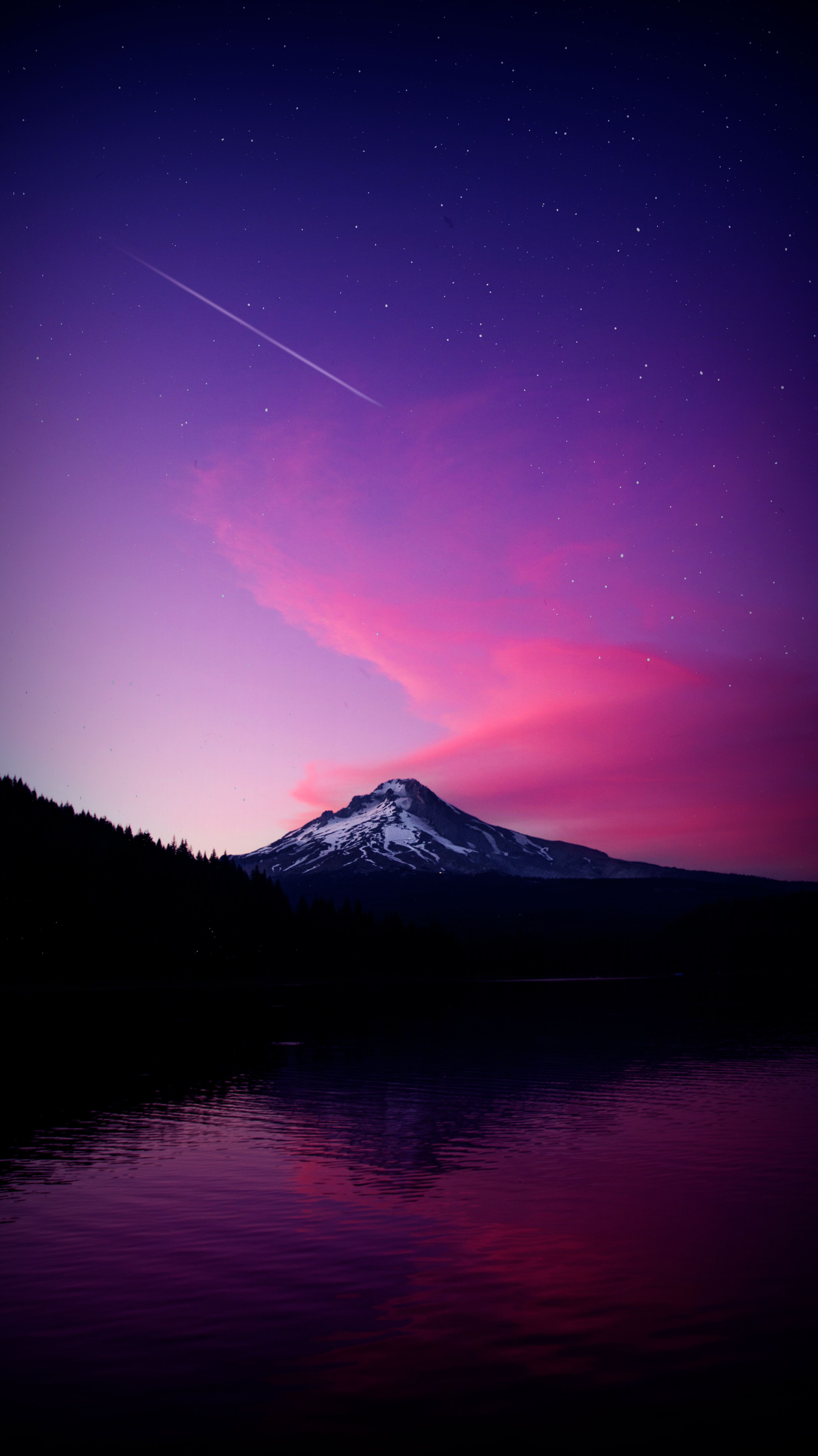3240x5760 Wallpaper Amoled Snowy Mountain, Nature, Mountain, Mist Mountain, Water, Background Free Image