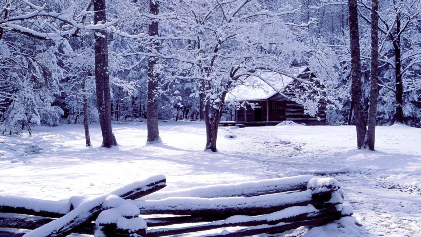 1366x768 Winter Cabin Wallpaper Wallpaper. HD Wallpaper
