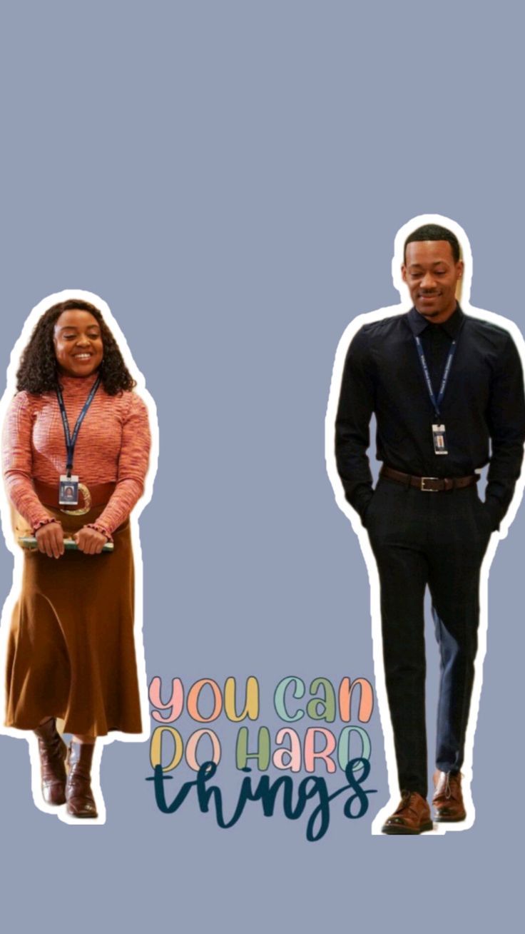736x1308 Janine and Gregory, Abbott Elementary wallpaper