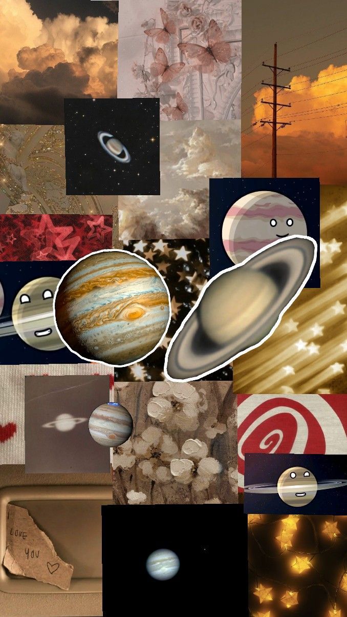 678x1204 Jupiter & Saturn <333 #solarballs #jupiter #saturn #shuffle #solarsystem