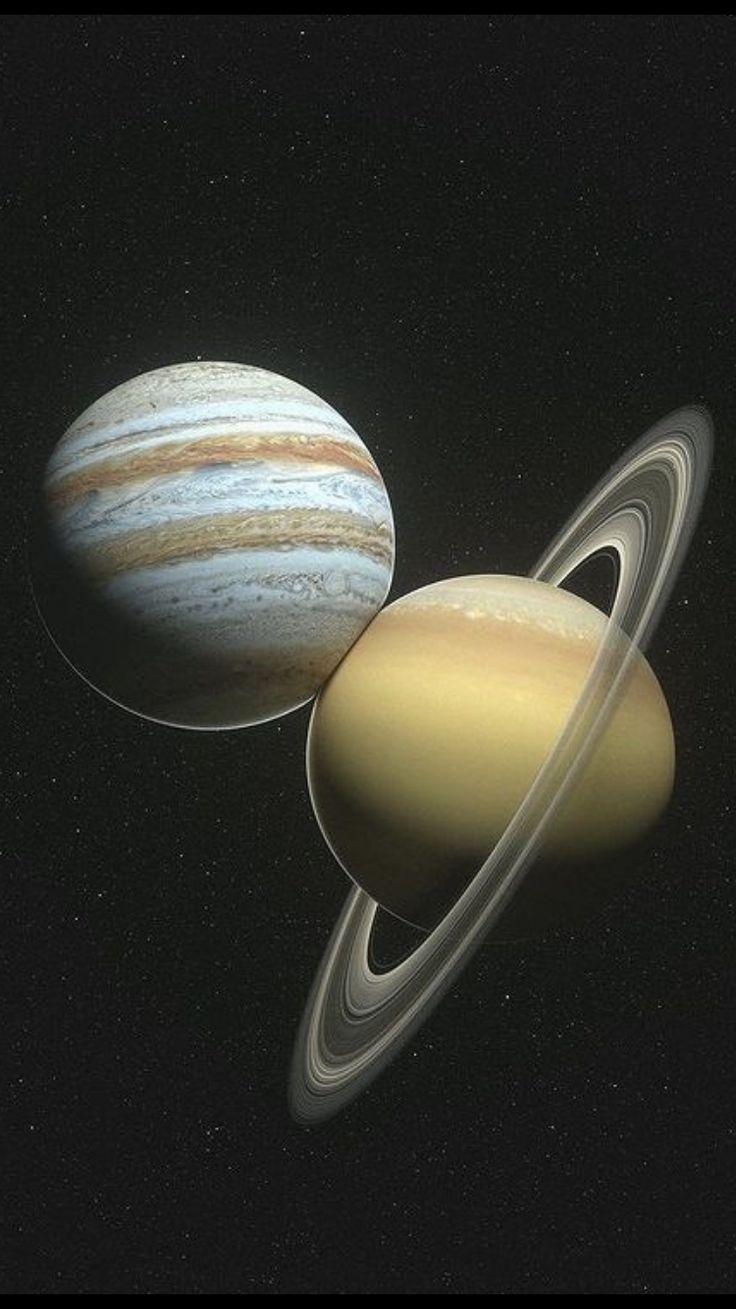 736x1309 Saturn and Its Moons in the Dark Sky. Space saturn, Jupiter wallpaper, Universo espacio