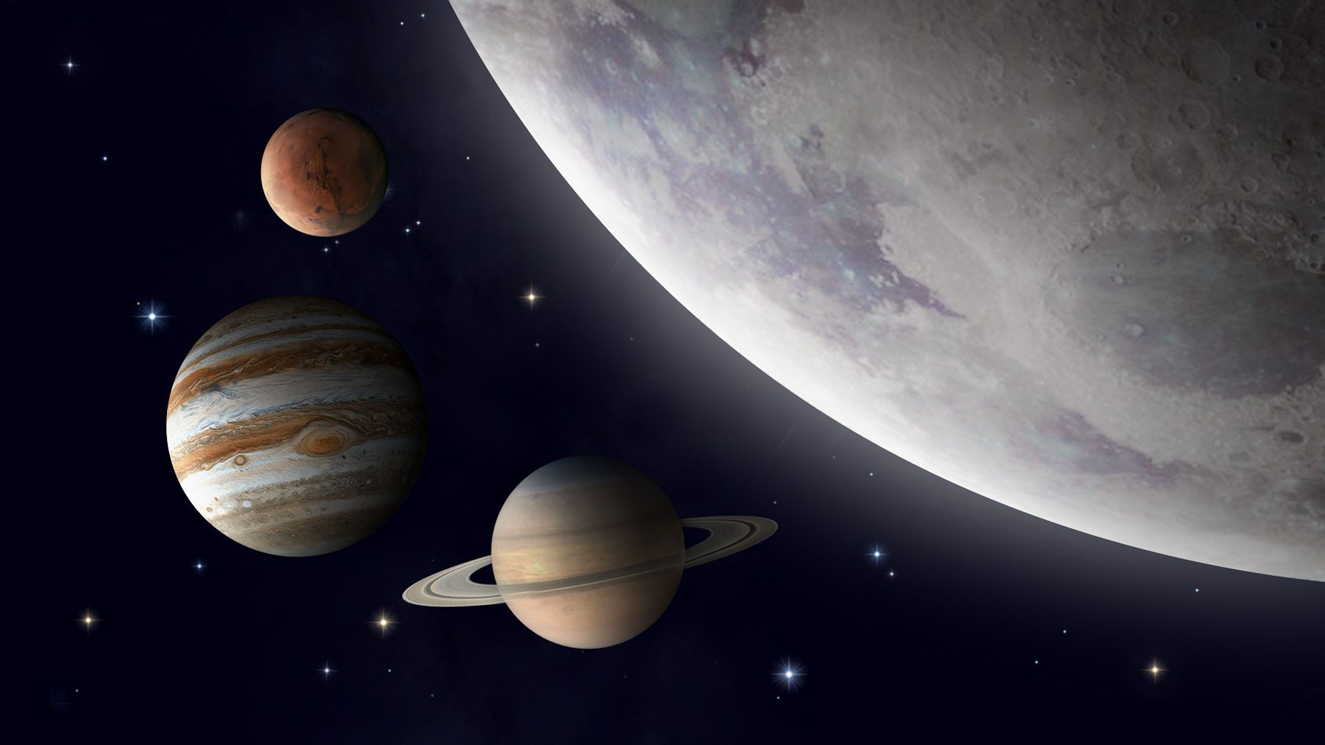 1920x1080 The Moon Meets Mars, Jupiter And Saturn This Week: Where And How To See