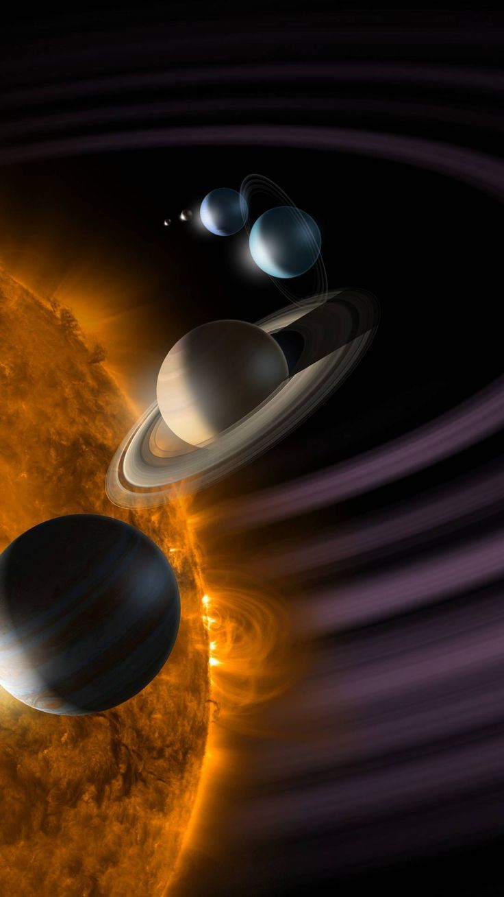 736x1308 An Artist's Rendering of the Solar System. Jupiter planet photo hd, Solar system realistic planets