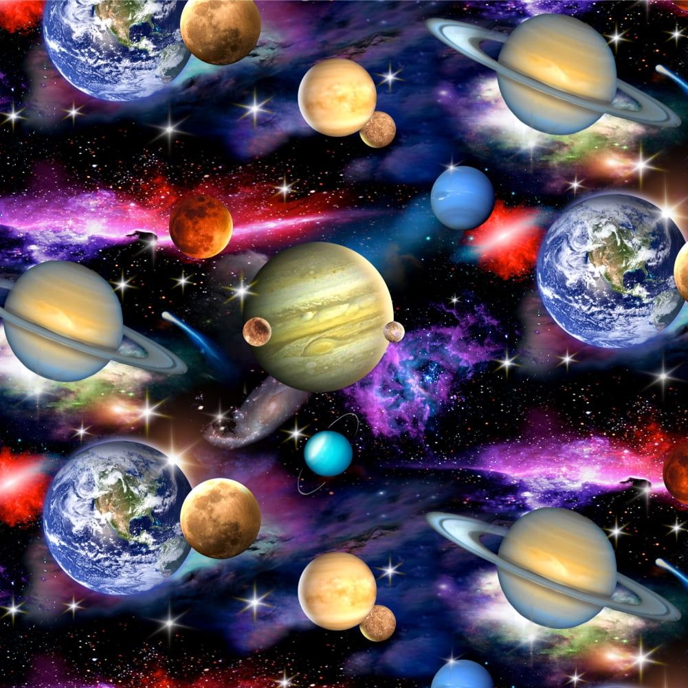 1001x1001 Planets Solar System Earth Saturn Jupiter Mars Jamaica
